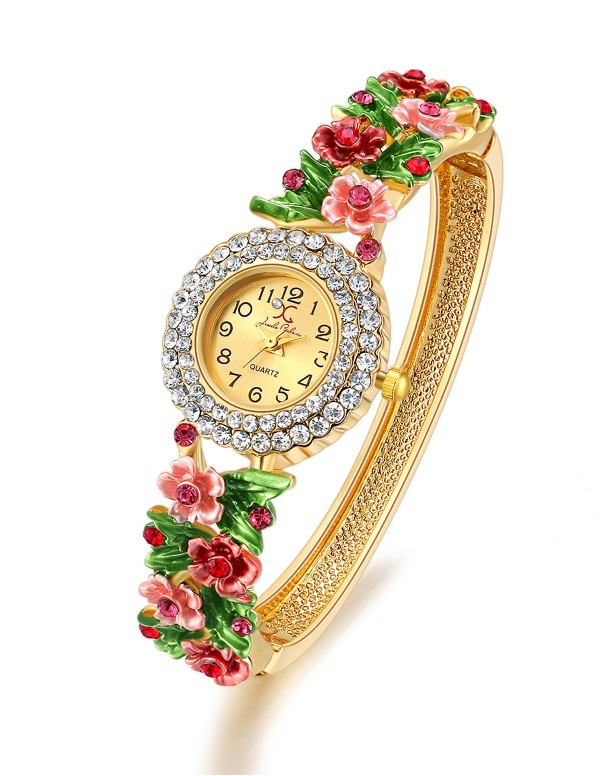 Jewels Galaxy Multicoloured Gold-Plated Studded Ha...