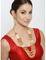 Jewels Galaxy Gold-Toned & Off-White...