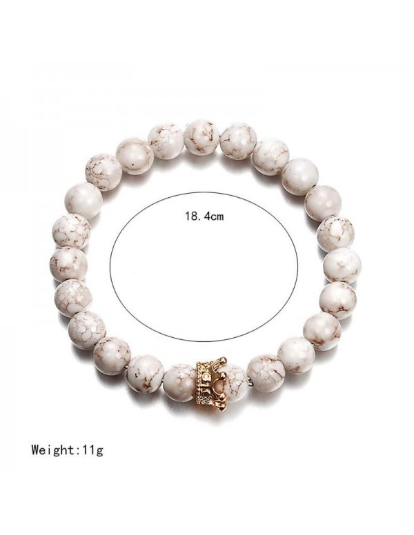 Jewels Galaxy Trendy King Crown Onyx Dashing Bracelet For Women/Girls 49012