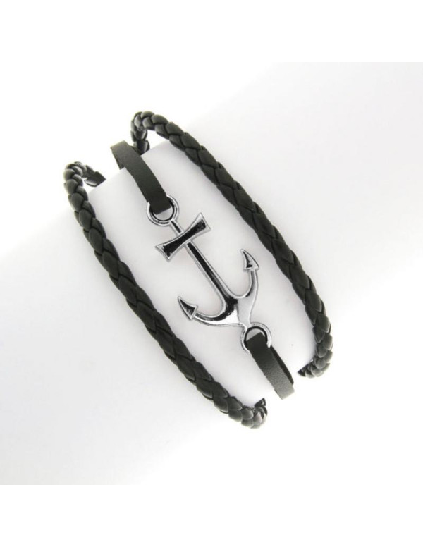 Jewels Galaxy Stainless Steel Anchor Multi Strap L...