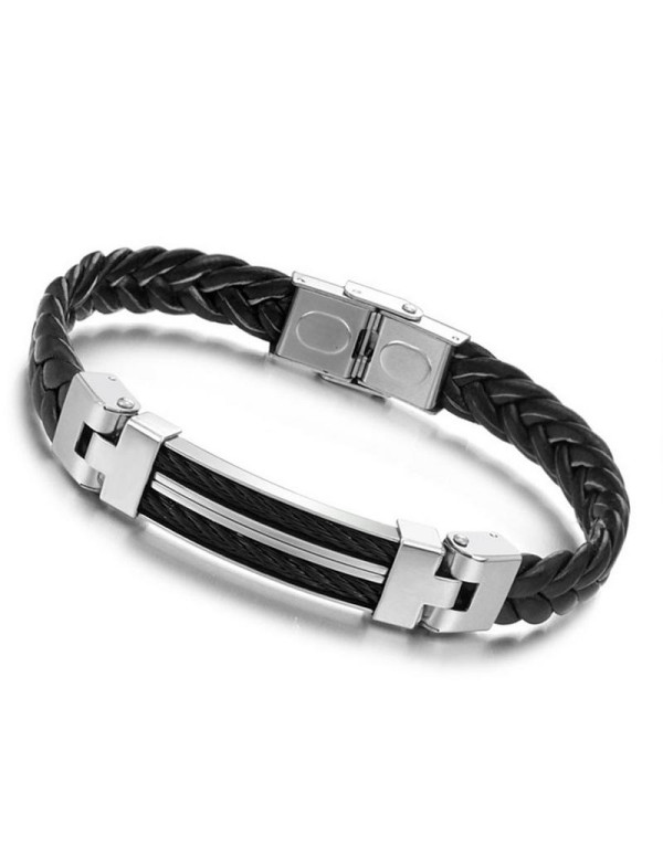 Jewels Galaxy Men's Fashion Stainless Steel Wrap C...