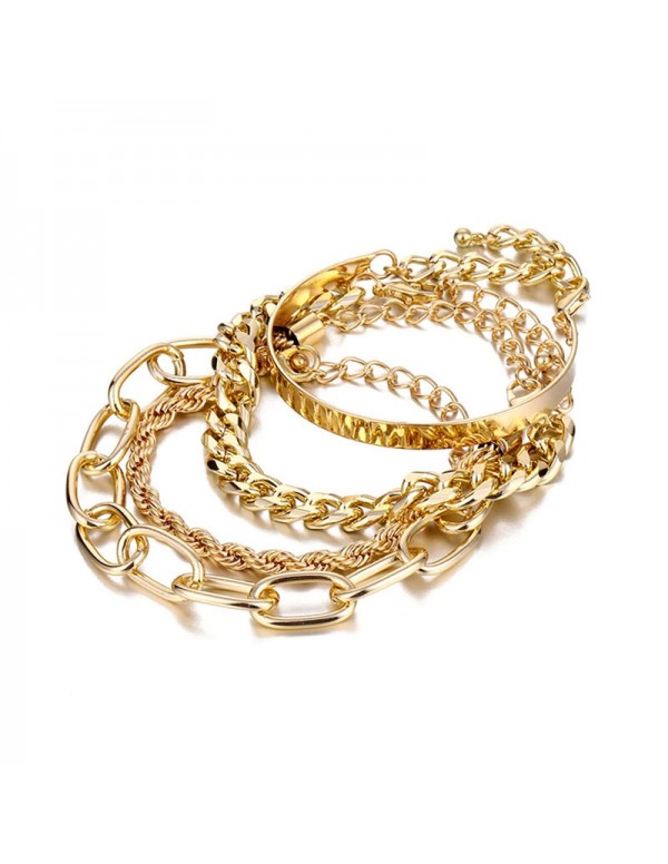 Jewels Galaxy Jewellery For Women Gold Plated Bracelet 49091