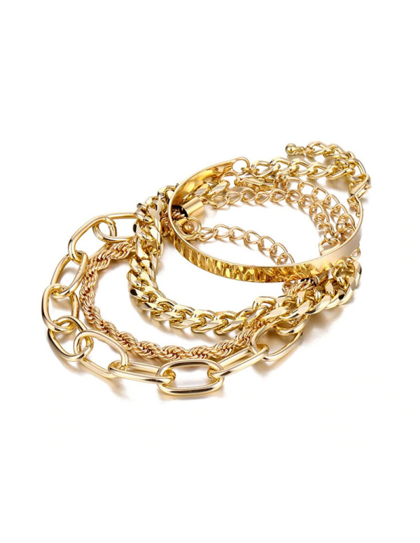 Jewels Galaxy Jewellery For Women Gold Plated Bracelet 49091