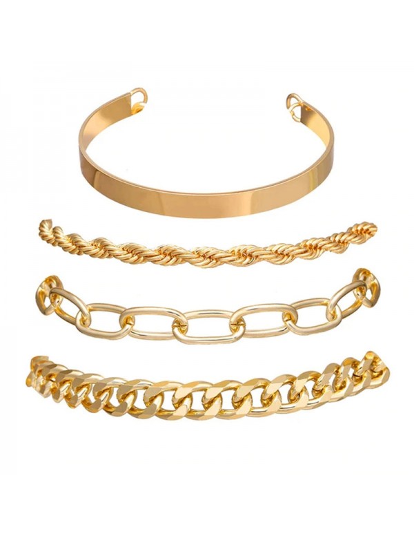 Jewels Galaxy Jewellery For Women Gold Plated Bracelet 49091