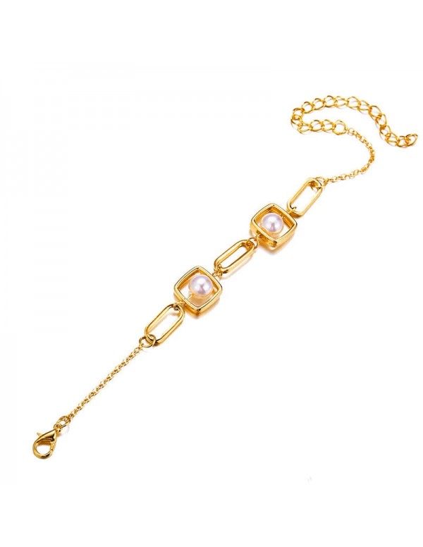 Jewels Galaxy Jewellery For Women Gold Plated Bracelet 49097