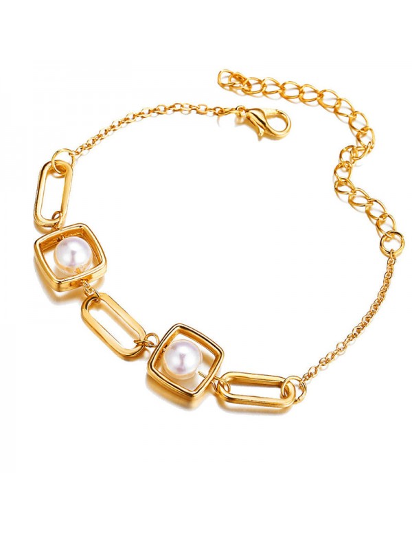 Jewels Galaxy Jewellery For Women Gold Plated Bracelet 49097