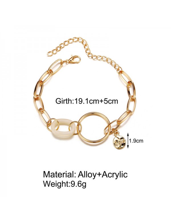 Jewels Galaxy Jewellery For Women Gold Plated Bracelet 49099