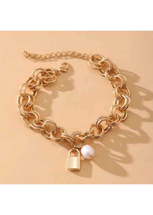 Jewels Galaxy Jewellery For Women Gold Plated Bracelet 49100