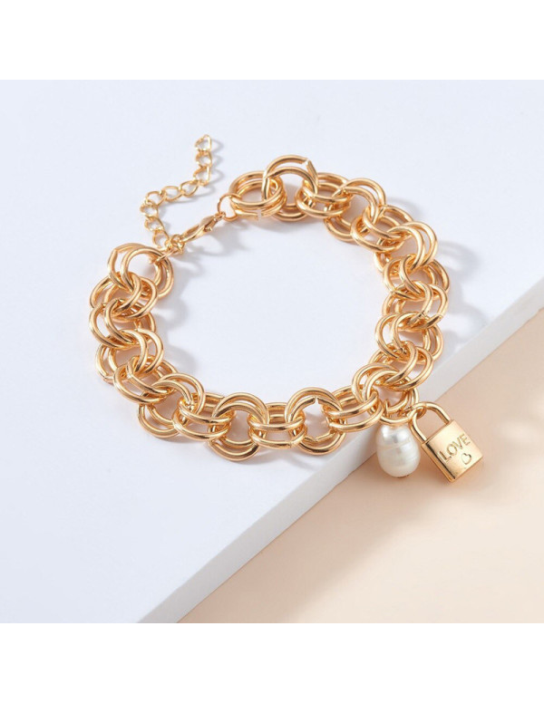 Jewels Galaxy Jewellery For Women Gold Plated Bracelet 49100