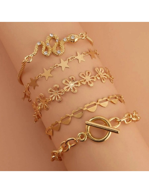 Jewels Galaxy Jewellery For Women AD Set of 5 Wrap...