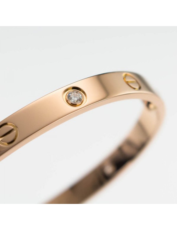 Jewels Galaxy Jewellery For Women Astonishing Rose Gold Plated Love AD Bracelet