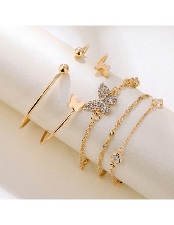 Jewels Galaxy Gold-Plated Butterfly inspired Set o...
