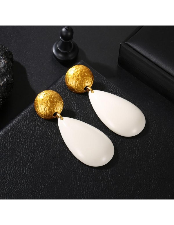 Jewels Galaxy Gold Plated White Drop Earrings 4500...