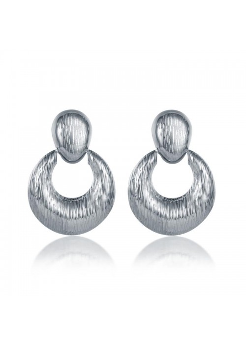 Jewels Galaxy Silver Toned-Silver Plated Drop Earrings 45014