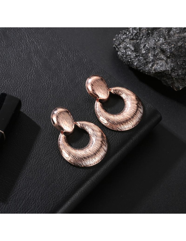 Jewels Galaxy Rose Gold Toned-Rose Gold Plated Drop Earrings 45015