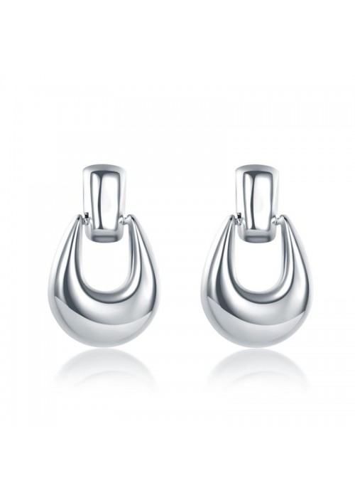 Jewels Galaxy Silver Toned-Silver Plated Drop Earrings 45017