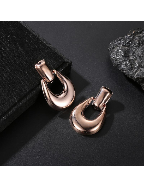 Jewels Galaxy Rose Gold Toned-Rose Gold Plated Drop Earrings 45018