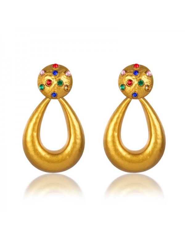 Jewels Galaxy Gold Toned-Gold Plated Drop Earrings...