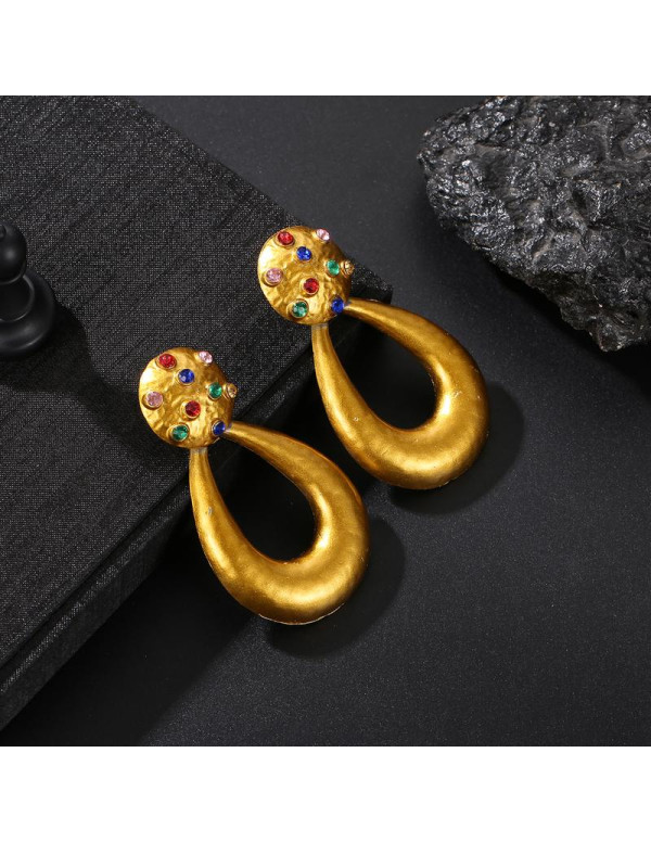 Jewels Galaxy Gold Toned-Gold Plated Drop Earrings 45020