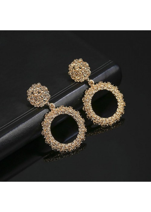 Jewels Galaxy Delicate Handcrafted Circular Mesmerizing Drop Earrings For Women/Girls 45077