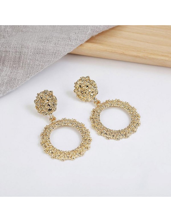 Jewels Galaxy Delicate Handcrafted Circular Mesmerizing Drop Earrings For Women/Girls 45077