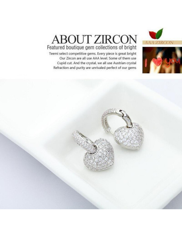 Jewels Galaxy Fascinating Zircon Heart Inspired Si...