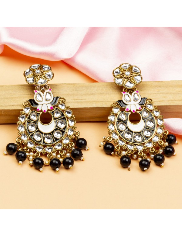 Jewels Galaxy Tantalizing Kundan & Beads Gold ...