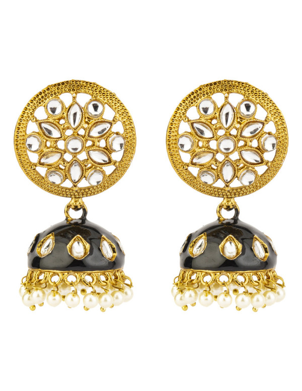 Jewels Galaxy Traditional Kundan & Pearl Gold ...