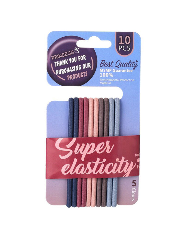 Jewels Galaxy Best Quality Super Elasticity Hair Bands (Pack of 10)