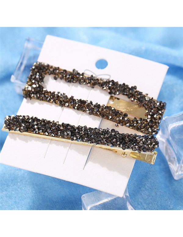 Jewels Galaxy Stunning Crystal Gold Plated Hairclips for Women/Girls