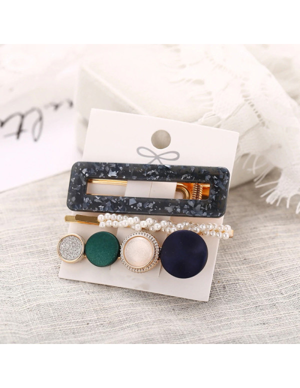 Jewels Galaxy Stylish Pearl Gold Plated Hairclips for Women/Girls