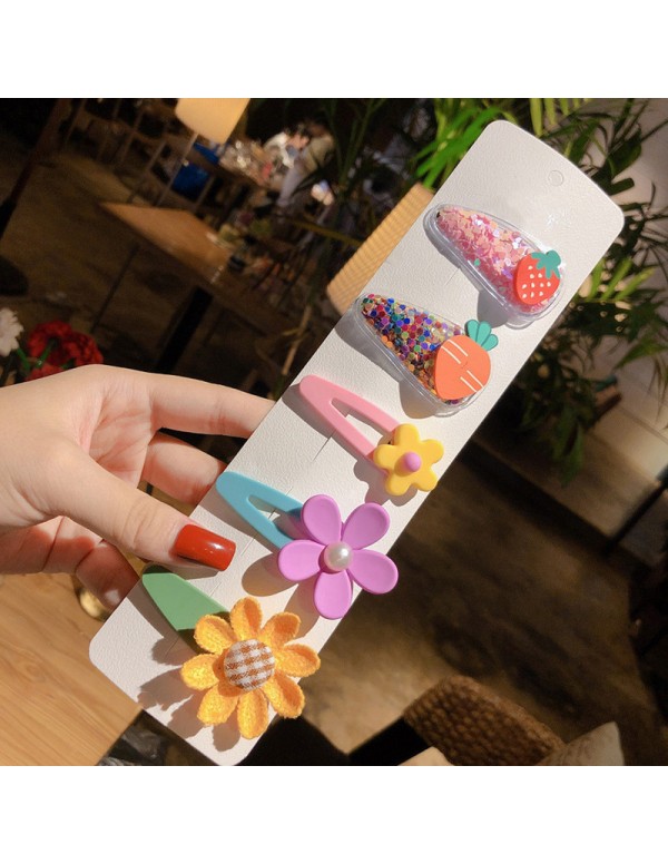 Jewels Galaxy Stunning Floral Transparent Hairclip Jewellery for Kids/Girls
