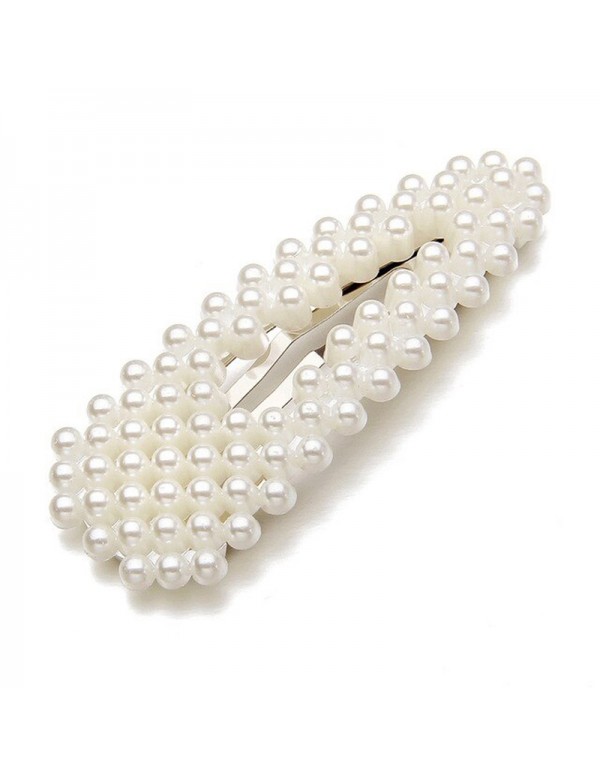 Jewels Galaxy Wonderful Pearl Studded Hairclip Jewellery For Women