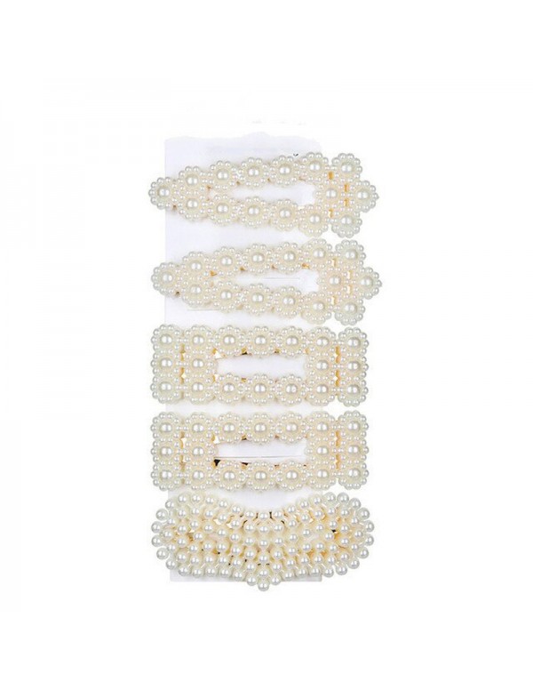 Jewels Galaxy Pearl Studded Hairclip Jewellery For Women