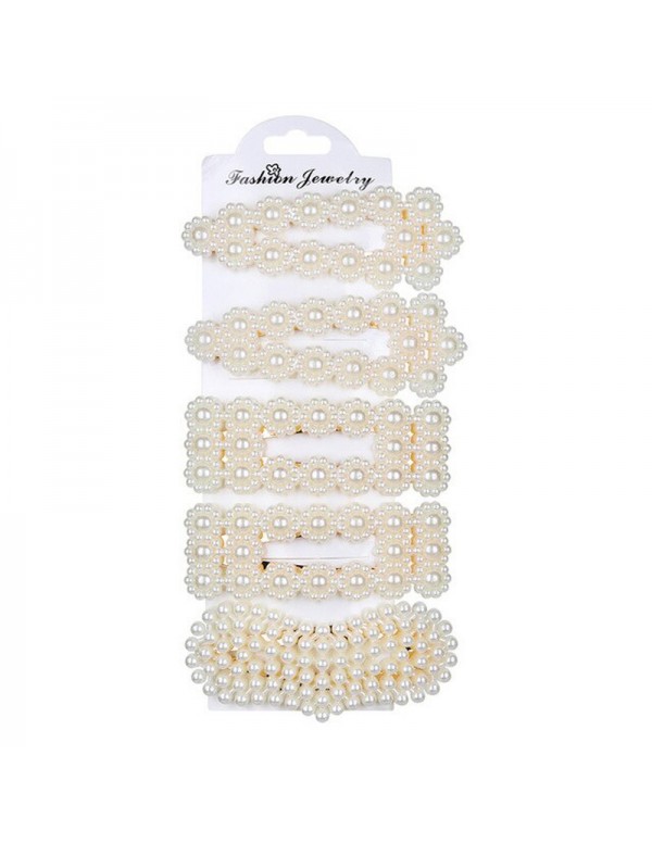Jewels Galaxy Pearl Studded Hairclip Jewellery For Women