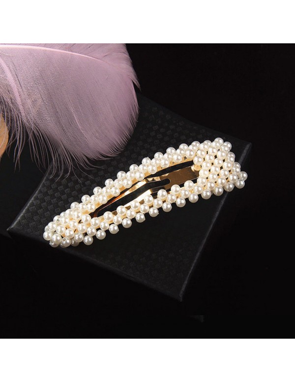 Jewels Galaxy Creative Designs Pearl Studded Hairclip Jewellery For Women