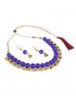 Jewels Galaxy Gold-Toned GP Blue Pearl N...