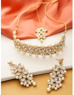 Jewels Galaxy Gold-Toned-Gold Plated AD ...