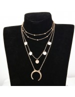 Jewels Galaxy Trendy Moon Triple Layered...