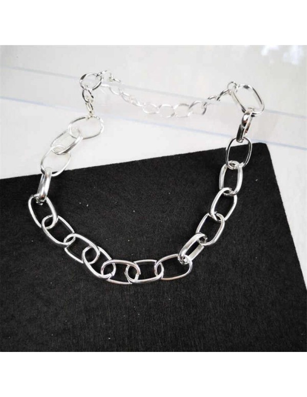 Jewels Galaxy Ravishing Bold Chain Silver Plated N...