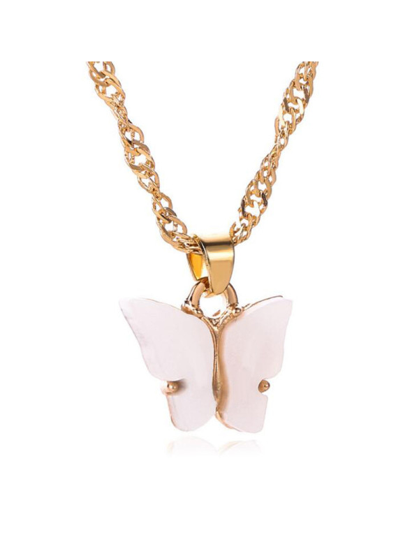 Jewels Galaxy Swanky Butterfly Babygirl Gold Plated Multi Strand Necklace For Women/Girls 44194