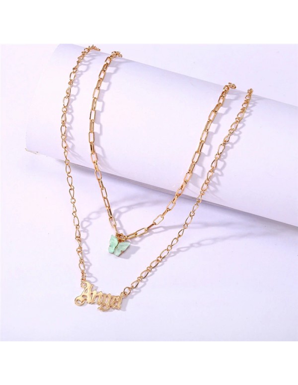 Jewels Galaxy Jewellery For Women Multi Gold Plated Layered Necklace 44211
