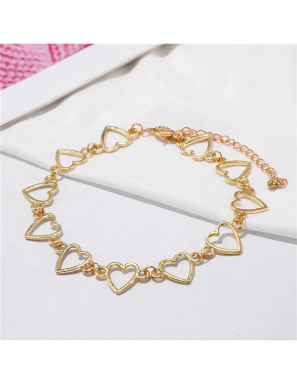 Jewels Galaxy Jewellery For Women Gold Plated Hearts inspired Classical Choker Necklace