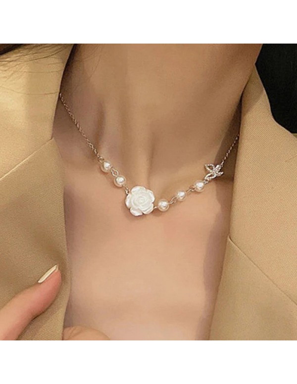 Jewels Galaxy Gold Plated Pearl Studded Rose and B...