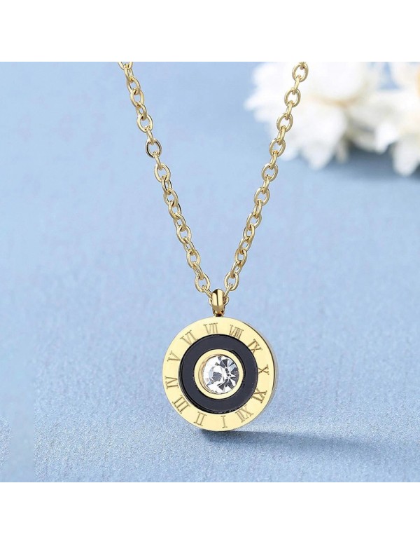 Jewels Galaxy Gold Plated Stainless Steel Roman Nu...