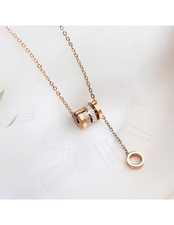 Jewels Galaxy Rose Gold Plated Stainless Steel Cub...