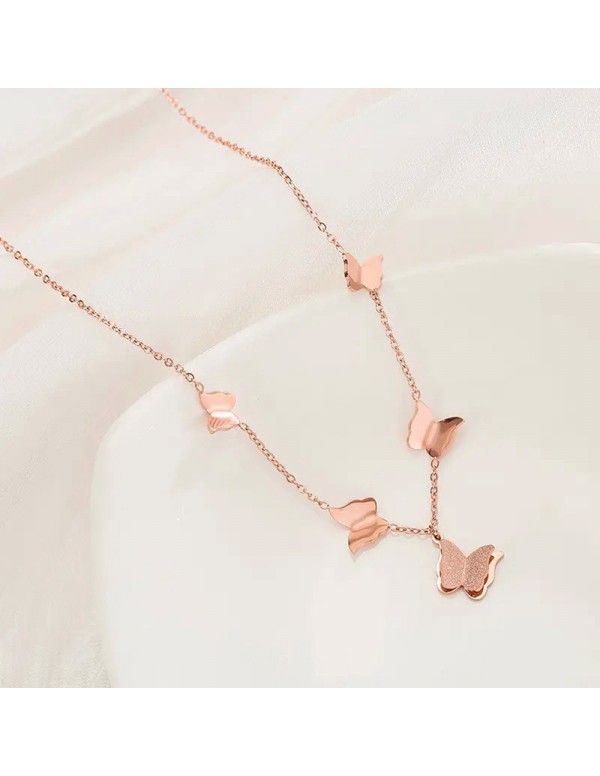 Jewels Galaxy Stainless Steel Rose Gold Plated But...