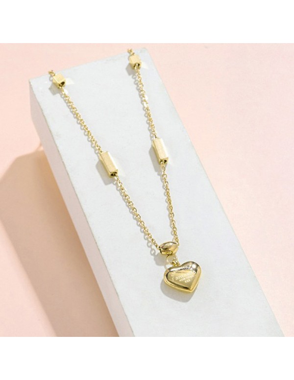 Jewels Galaxy Stainless Steel Gold Plated Heart th...