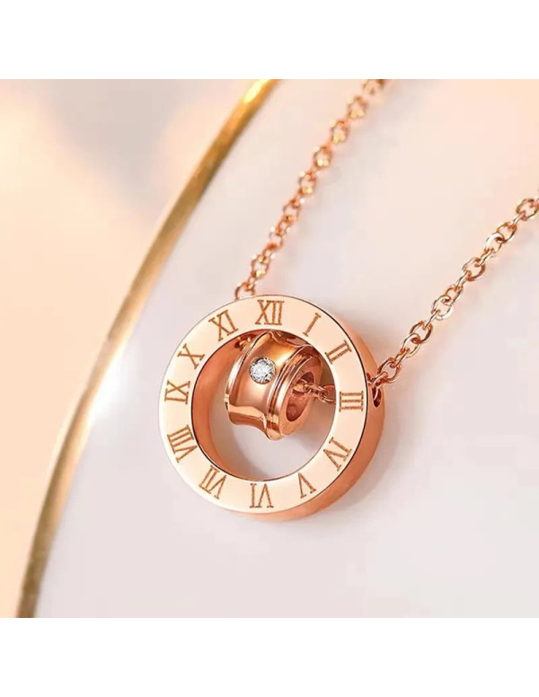 Jewels Galaxy Rose Gold Plated Stainless Steel Rom...