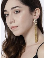 Gold-Toned Handcrafted Contemporary Drop...